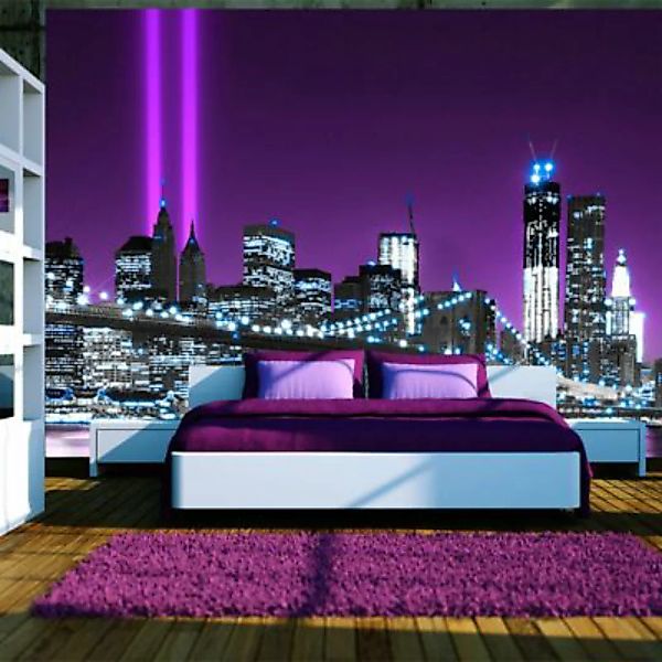 artgeist Fototapete Glänzender Manhattan mehrfarbig Gr. 400 x 280 günstig online kaufen