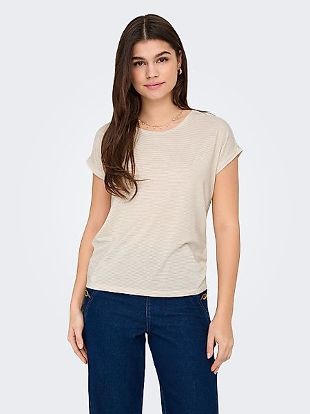 ONLY Kurzarmshirt ONLCLAUDIA S/S GLITTER STRIPE günstig online kaufen
