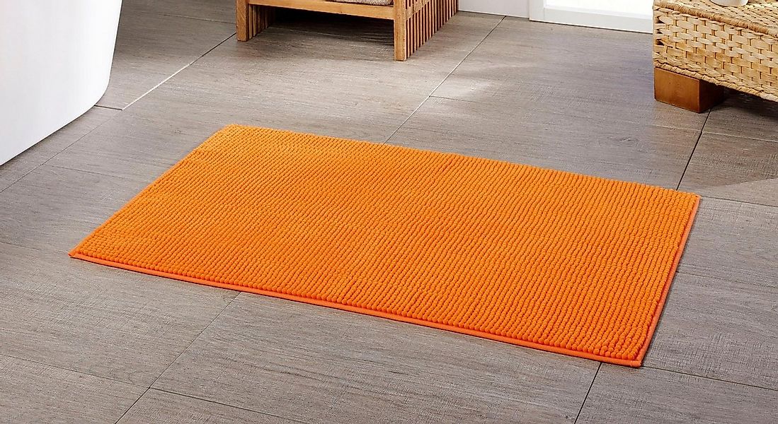 Gözze Badematte Chenille, Höhe 15 mm, rutschhemmend beschichtet, fußbodenhe günstig online kaufen