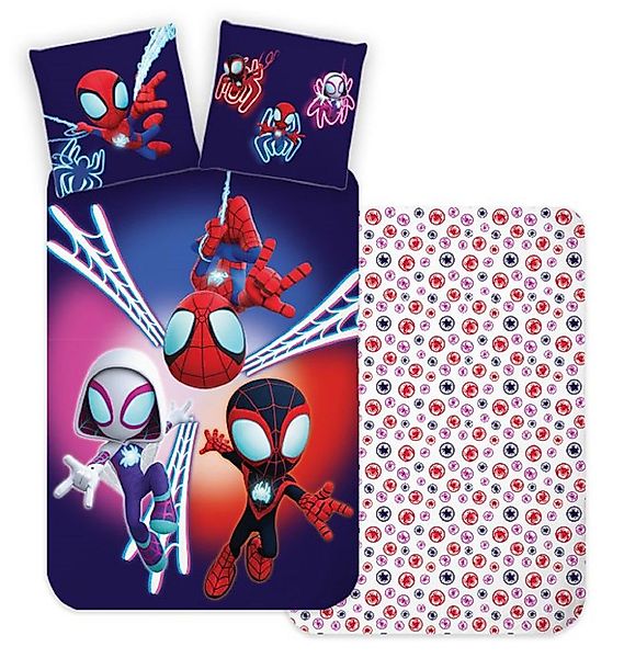 Spiderman Kinderbettwäsche Spiderman Spidey Dark Kinder günstig online kaufen