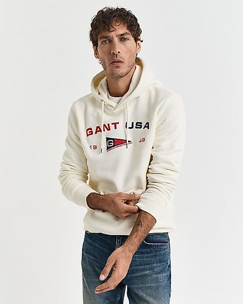 Gant Sweatshirt Herren Sweatshirt mit Kapuze GRAPHIC SWEAT HOODIE (1-tlg) günstig online kaufen
