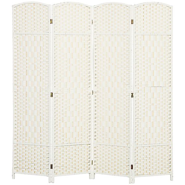 HOMCOM Paravent 4-teilig 180 x 180 cm Raumteiler Trennwand, Faltbar Raumtre günstig online kaufen