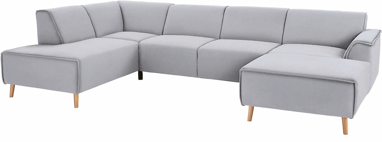 Home affaire Wohnlandschaft "Janek Scandic Design, elegant und zeitlos U-Fo günstig online kaufen