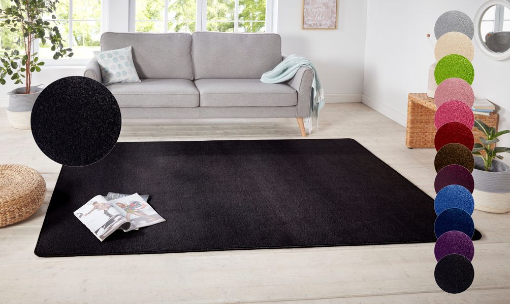HANSE Home Teppich "Shashi" rechteckig 8,5 mm Höhe Kurzflor, Unifarben, Läu günstig online kaufen