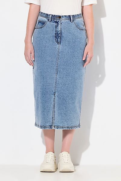 Ulla Popken Jeansrock Jeansrock Komfortbund 5-Pocket-Schnitt günstig online kaufen
