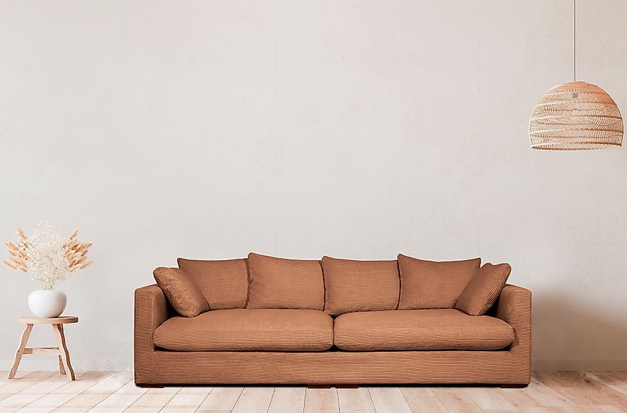 Home affaire Big-Sofa "Coray" extra weich und kuschelig, Füllung mit Federn günstig online kaufen