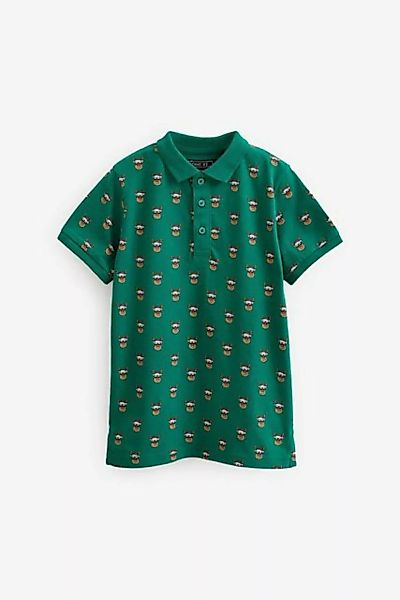 Next Langarm-Poloshirt Kurzärmeliges Polohemd mit durchgehendem Print (1-tl günstig online kaufen