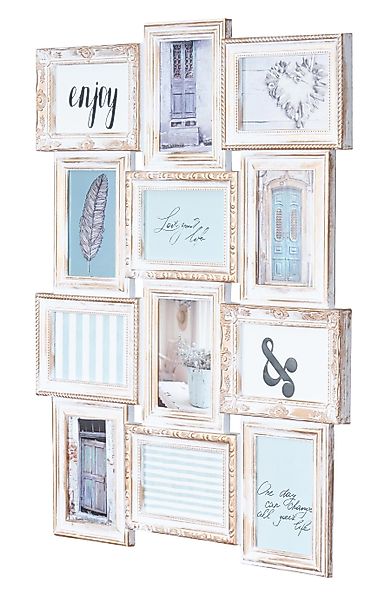 Levandeo® Bilderrahmen Collage, Bilderrahmen weiß gold günstig online kaufen
