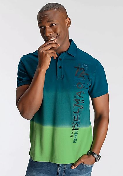 DELMAO Poloshirt, Kurzarm, lässiger Print, Polokragen, aus Baumwolle günstig online kaufen