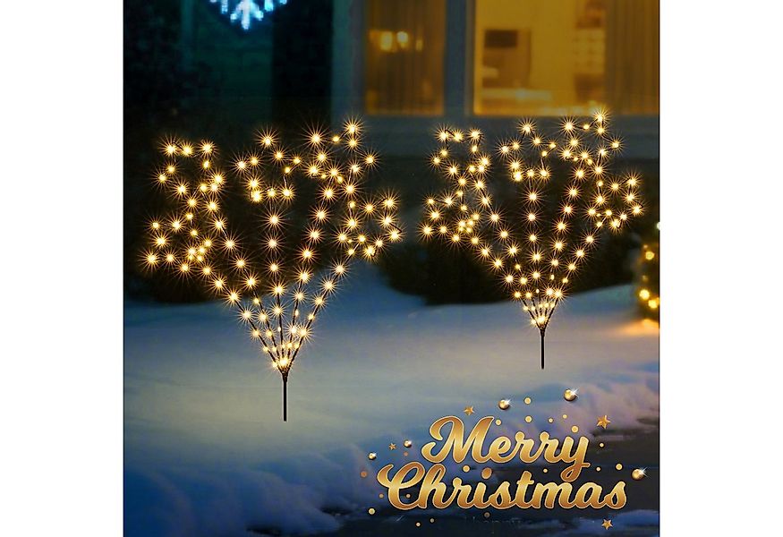 Elegear LED-Lichterkette Weihnachtsdeko Gartenstecker mit Timer, Weihnachts günstig online kaufen