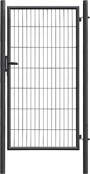 GARDEN N MORE Zauneinzeltür "Einzeltor Standard" 175 cm hoch, anthrazit günstig online kaufen