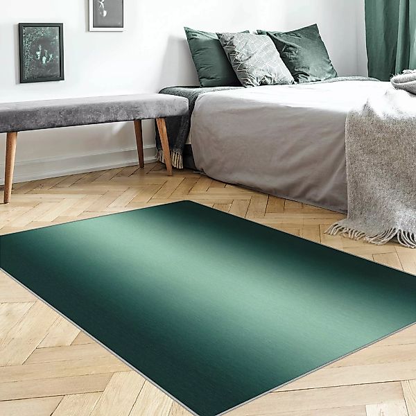 Teppich Dunkel Grüner Farbverlauf günstig online kaufen