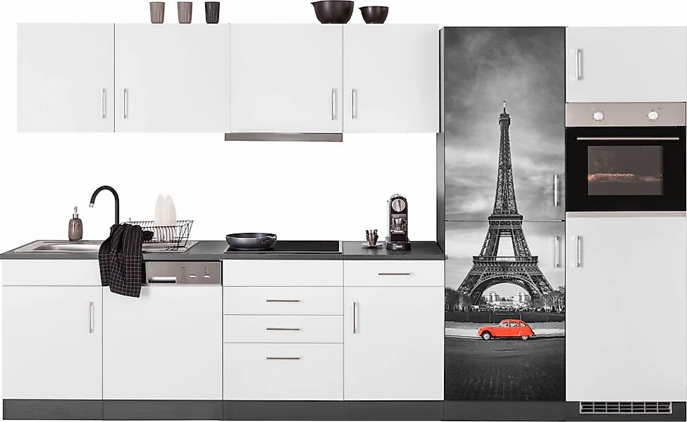 HELD MÖBEL Küchenzeile "Paris", mit E-Geräten, Breite 340 cm, wahlweise mit günstig online kaufen