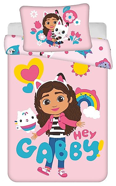 Disney Kinderbettwäsche Gabby´s Dollhouse, Renforcé, 2 günstig online kaufen