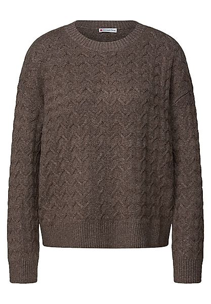 STREET ONE Strickpullover - modischer Zopfstrick günstig online kaufen