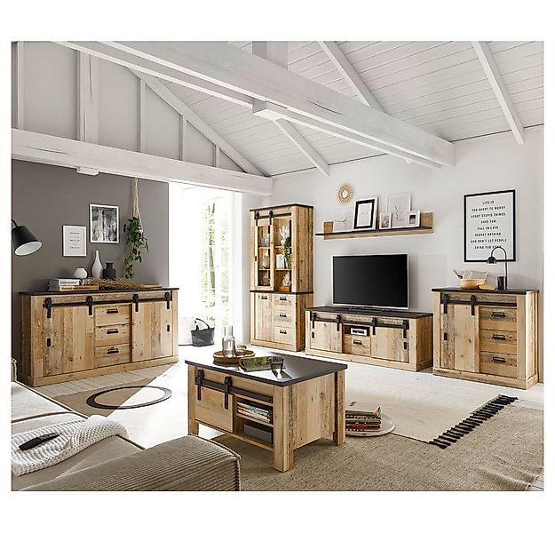 Lomadox Wohnzimmer-Set SHELTON-61, (Mega-Spar-Set, 6-St., 6-tlg), in Old St günstig online kaufen