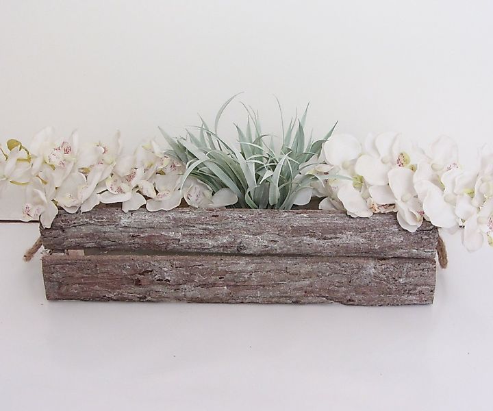 meinvipshop Blumentopf Holz Kiste Pflanzkiste 39x15x9cm günstig online kaufen