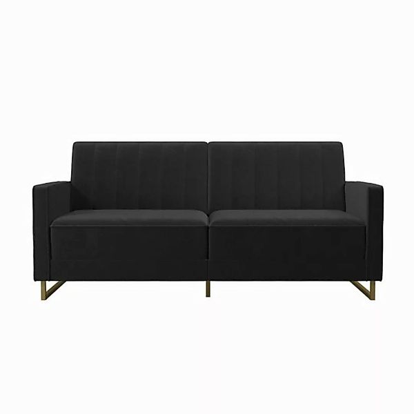 loft24 Schlafsofa Skylar, mit Relaxfunktion, Breite 195 cm, Samtoptik günstig online kaufen