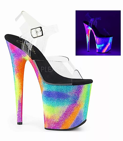 Plateau High Heels FLAMINGO-808GXY - Neon Mehrfarbig (Schuhgröße: EUR 38) günstig online kaufen