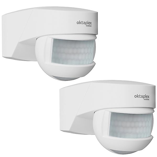 Oktaplex Lea Bewegungsmelder mit Unterkriechschutz 2er Set IP54 180° 12m We günstig online kaufen