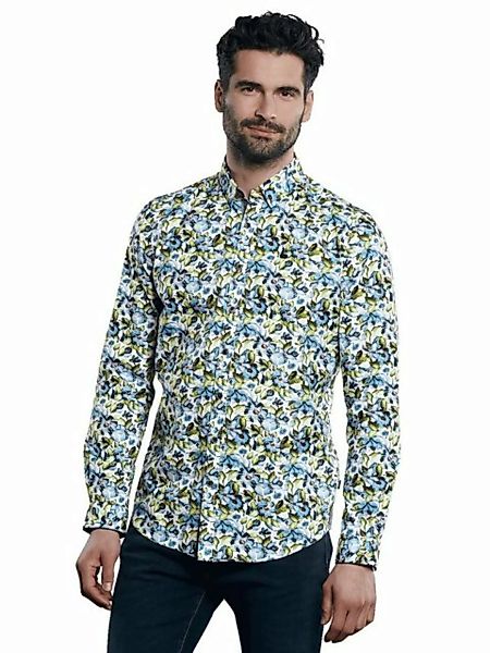 Engbers Langarmhemd Hemd mit floralem All-Over Print günstig online kaufen