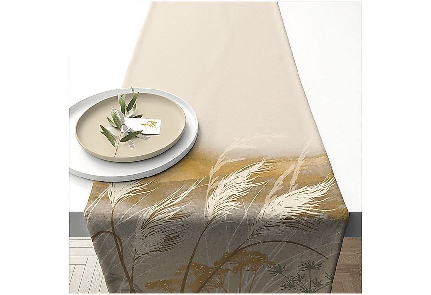 Ambiente® Tischläufer Waving grass (1-tlg, 1-teilig), Tischläufer Tischdeck günstig online kaufen
