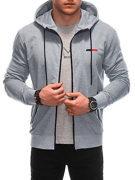 Edoti Kapuzenpullover Kapuzensweatshirt mit Reißverschluss günstig online kaufen