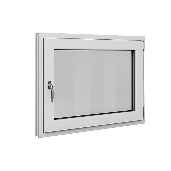 Roro Fenster Basic Kunststoff-Profil Weiß 100 cm x 80 cm DIN R günstig online kaufen