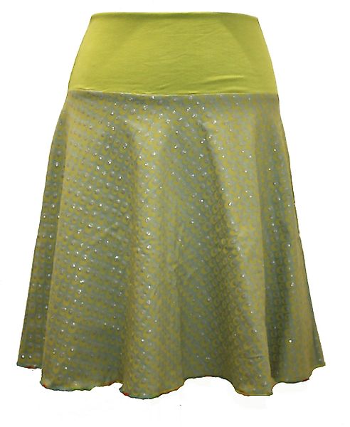 dunkle design Jerseyrock A-Linie 52cm Glitzer günstig online kaufen