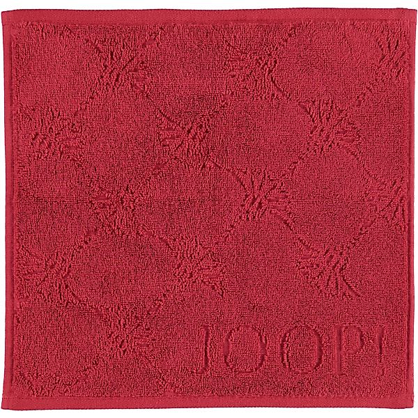 JOOP Uni Cornflower 1670 - Farbe: Granat - 280 - Seiflappen 30x30 cm günstig online kaufen