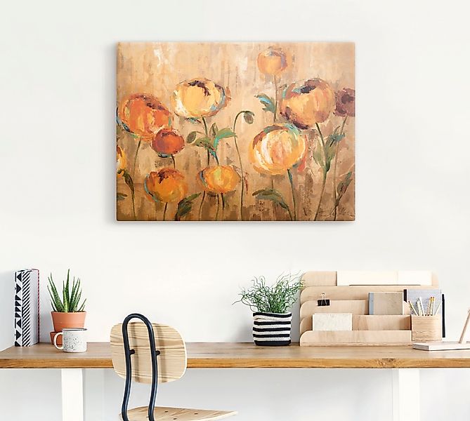 Artland Wandbild »Freudige Ranunkel« Blumen 1 Stk. tlg. als Leinwandbild, P günstig online kaufen