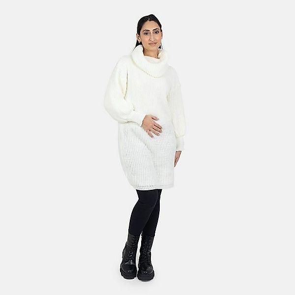 Elara Strickkleid Elara Damen Rollkragen Strickkleid mit Gürtel (2-tlg) günstig online kaufen
