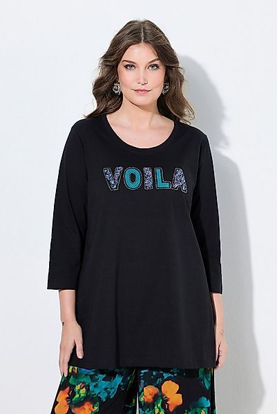 MIAMODA T-Shirt T-Shirt A-Linie VOILA Applikation 3/4-Ärmel günstig online kaufen