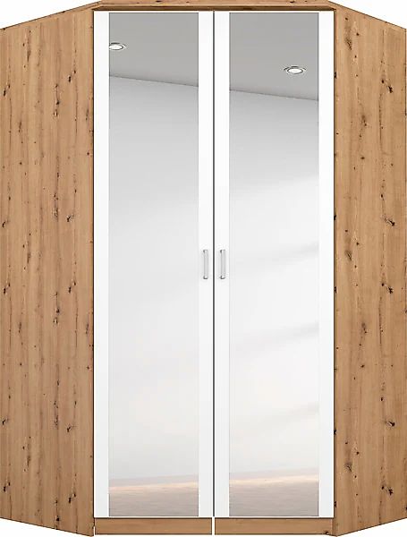 rauch Eckkleiderschrank "Bremen" mit 8 Einlegeböden günstig online kaufen