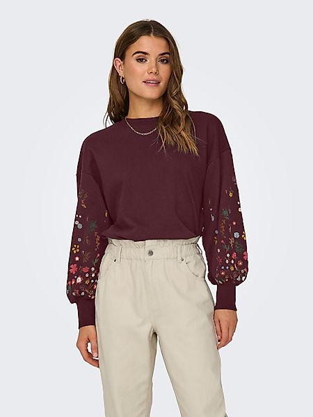 ONLY Sweatshirt ONLBROOKE L/S O-NECK FLOWER günstig online kaufen
