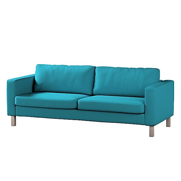 Bezug für Karlstad 3-Sitzer Sofa nicht ausklappbar, kurz, türkis, Bezug für günstig online kaufen