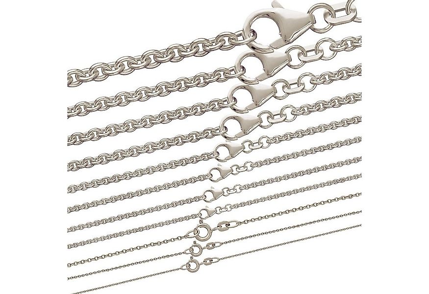 HOPLO Silberkette Silberkette Ankerkette Länge 45cm - Breite 2,4mm - 925 Si günstig online kaufen