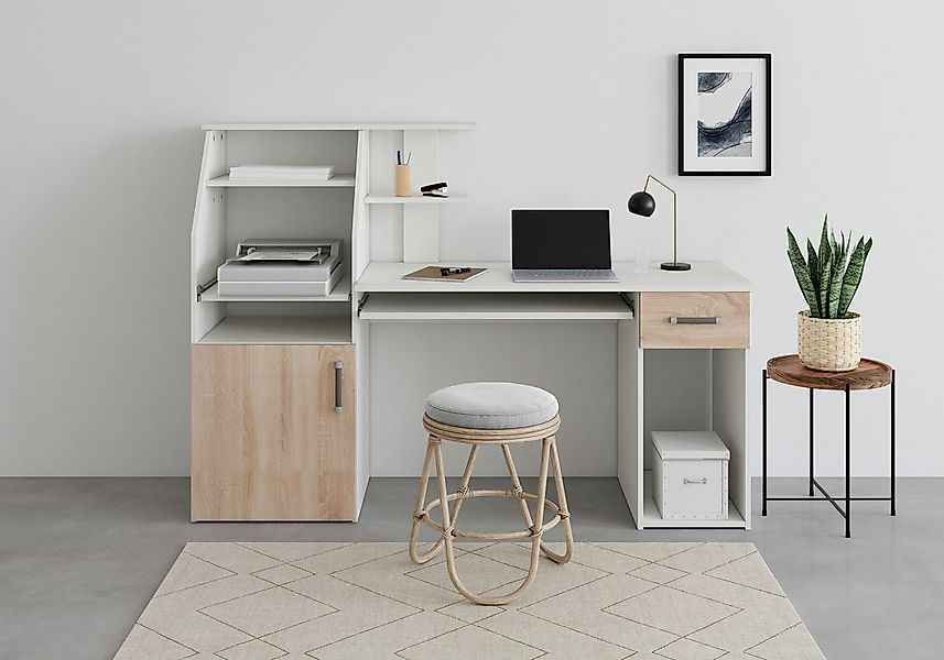 VOGL Möbelfabrik Schreibtisch Don, mit Tastatur- & Druckerauszug, Breite 13 günstig online kaufen