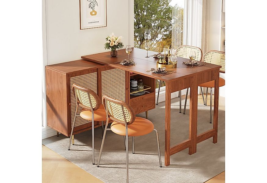 Flieks Bartisch 360° drehbar (Set, 1-St., klappbare Tischplatte 40-80cm Tie günstig online kaufen