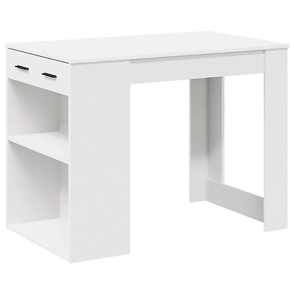 vidaXL Schreibtisch mit Schubladen und Ablage Weiß 102x62x77,5 cm 858686 günstig online kaufen