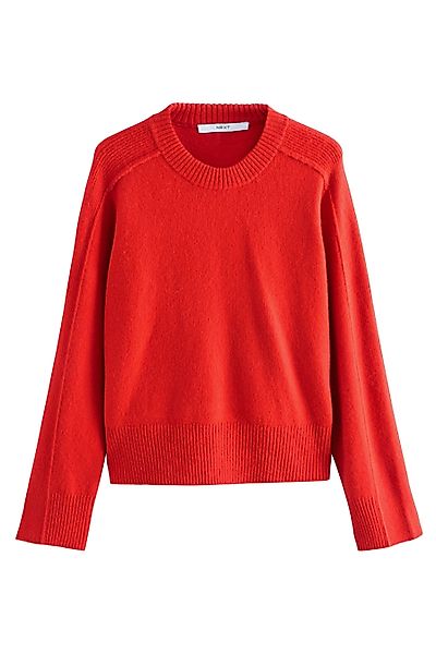 Next Rundhalspullover Gemusterter Strickpullover mit Rundhalsausschnitt günstig online kaufen