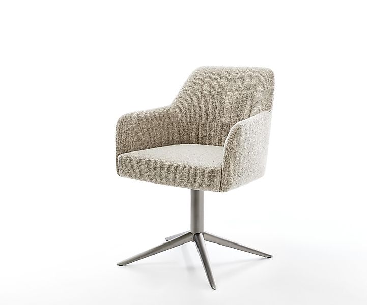 Drehstuhl Greg-Flex Webstoff Soft Beige Fußkreuz Graphit 360° drehbar Wippf günstig online kaufen
