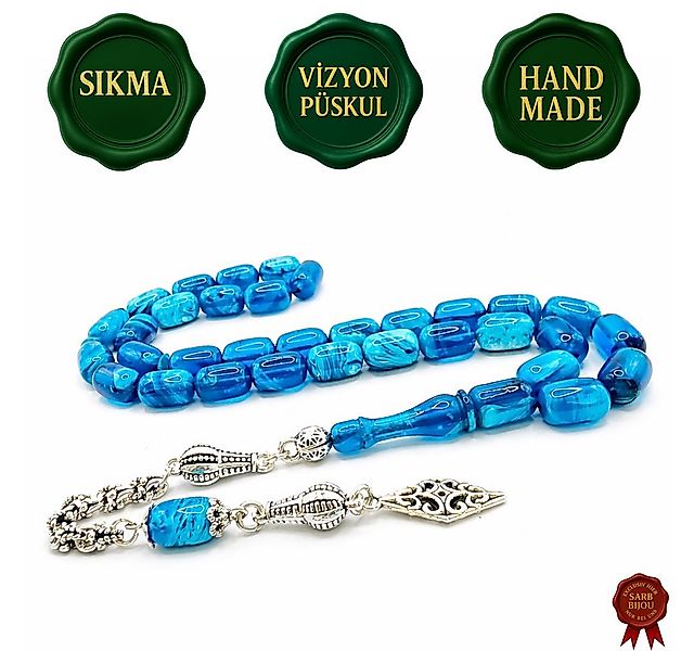 M-Punkt24 Kettenanhänger Tesbih Tespih Sıkma Vizyon Püskül Silberfarbig (Sc günstig online kaufen