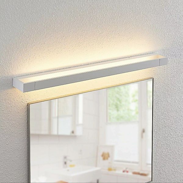 Arcchio LED-Bad-Wandleuchte Jora, 90 cm, weiß, Metall, IP44 günstig online kaufen