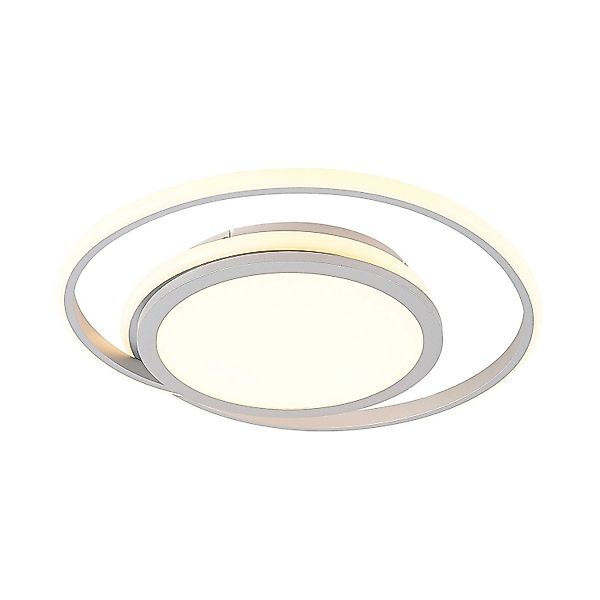 Lucande LED Deckenleuchte Noud 9956106 Dimmbar Modern in Chrom aus Metall 1 günstig online kaufen