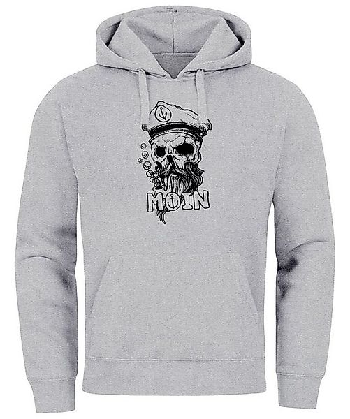 Neverless Hoodie Hoodie Herren Moin Kapitän Totenkopf Anker Bart Hamburg Pr günstig online kaufen