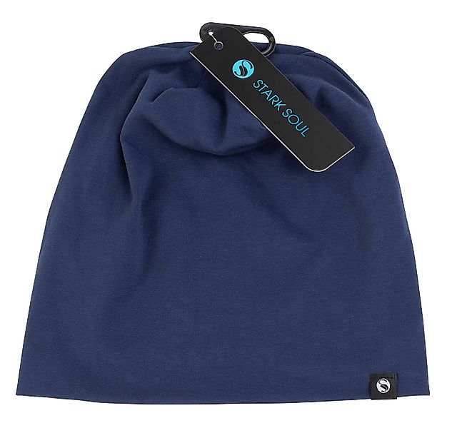 Stark Soul® Beanie Unisex in angenehmer Baumwoll-Jersey-Qualität günstig online kaufen