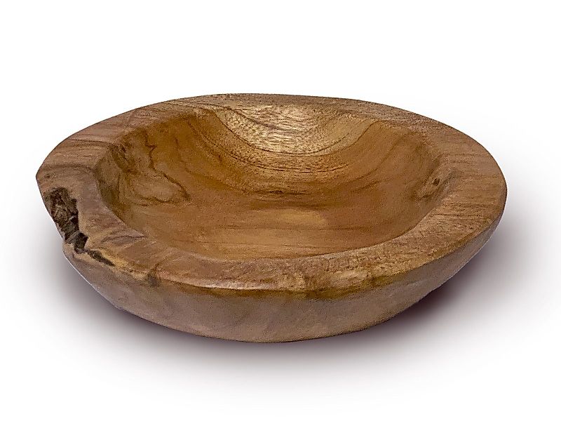 Amagohome Dekoschale Teakholz Schale Ø 25 günstig online kaufen