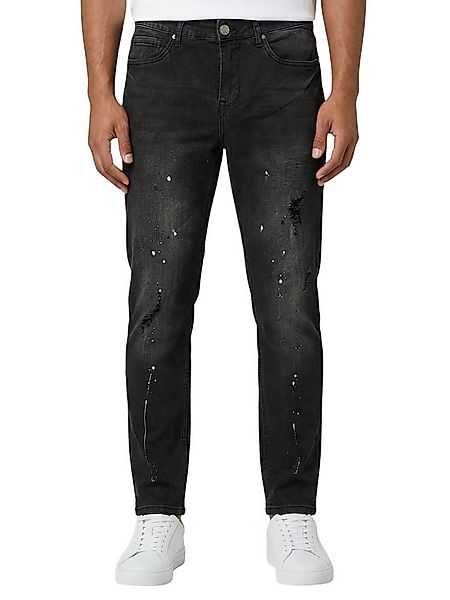 Tazzio Slim-fit-Jeans A110 Destroyed-Look mit Paint-Splatter-Effekt & Used- günstig online kaufen