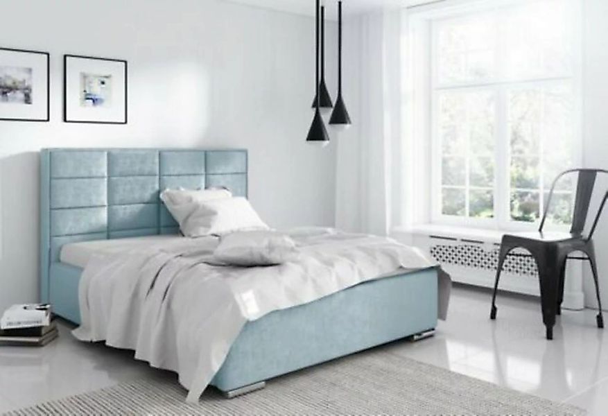 JVmoebel Bett, Bettrahmen Stoff Textil Design Doppel Hotel Modern Bett Schl günstig online kaufen